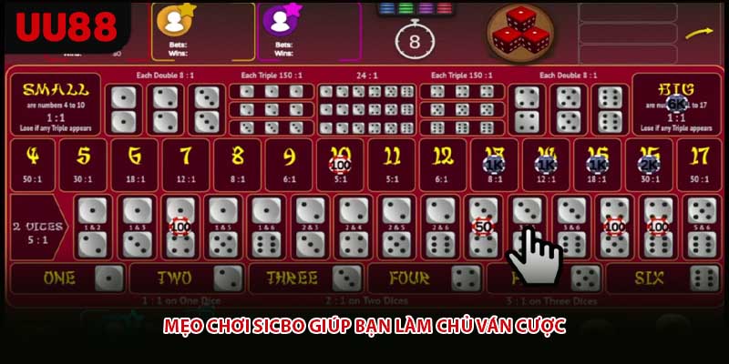 Mẹo chơi sicbo giúp bạn làm chủ ván cược
